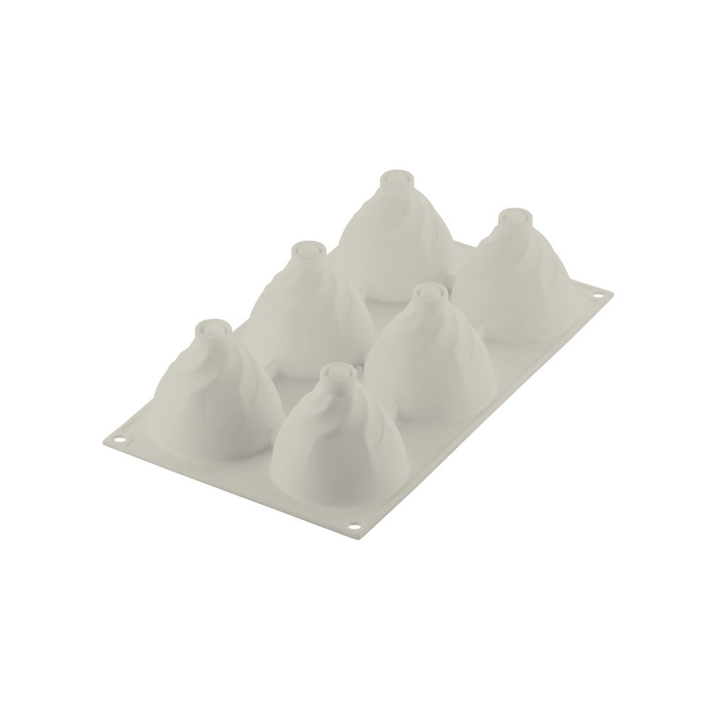 Forma silikonowa do monoporcji 3D - SilikoMart - Cream, 6 szt.