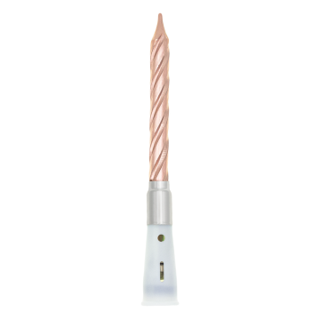 Birthday candle - playing, rose gold, 11.5 cm