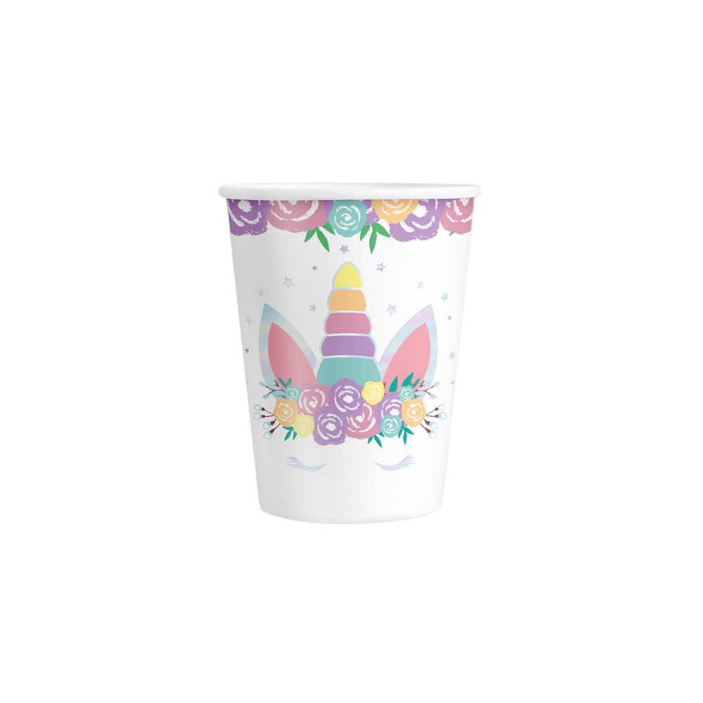 Paper cups - Unicorn, 220 ml, 6 pcs.