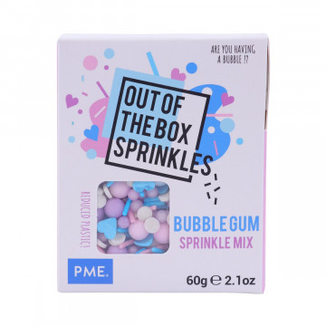 Posypka cukrowa - PME - Bubble Gum, mix, 60 g