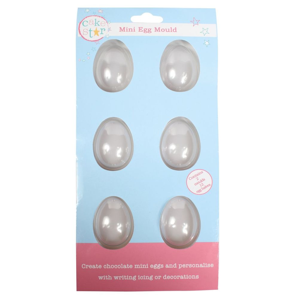 Mold for 3D chocolate bars - Cake Star - Eggs, 48 mm, 6 pcs.