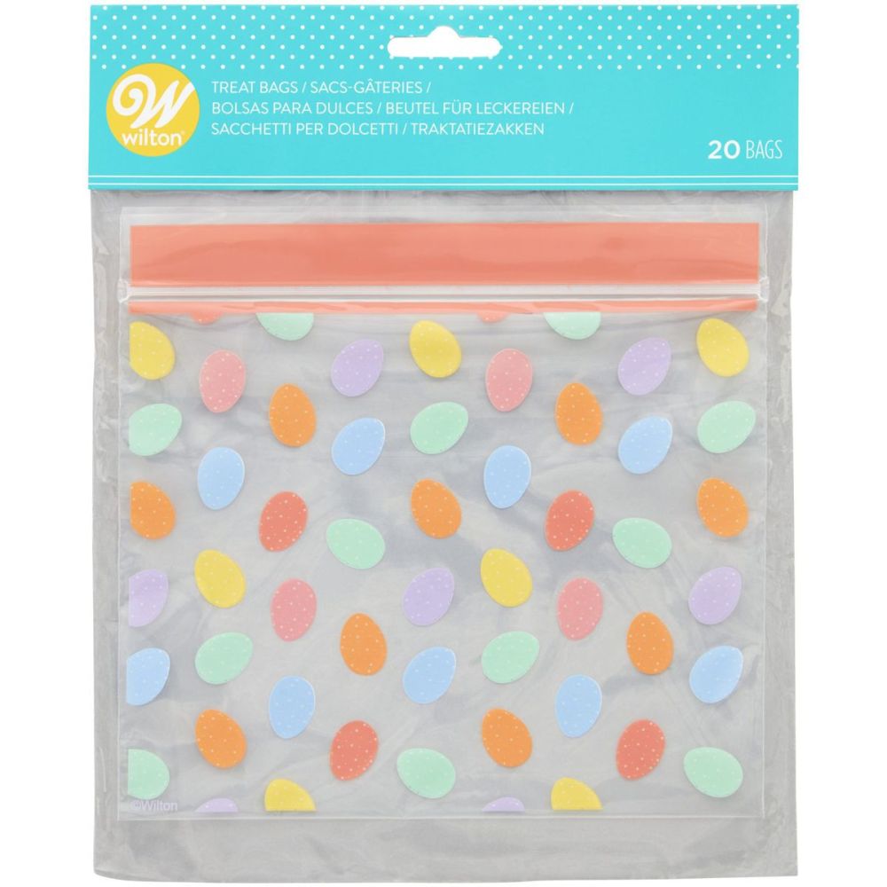 String bags for sweets - Wilton - Eggs, 20 pcs.