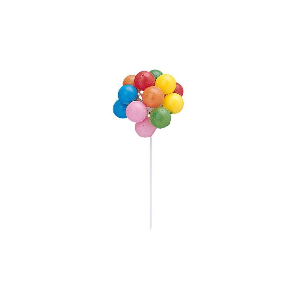 Decorative cake topper - Dekora - Balloons, mix, 12 pcs.