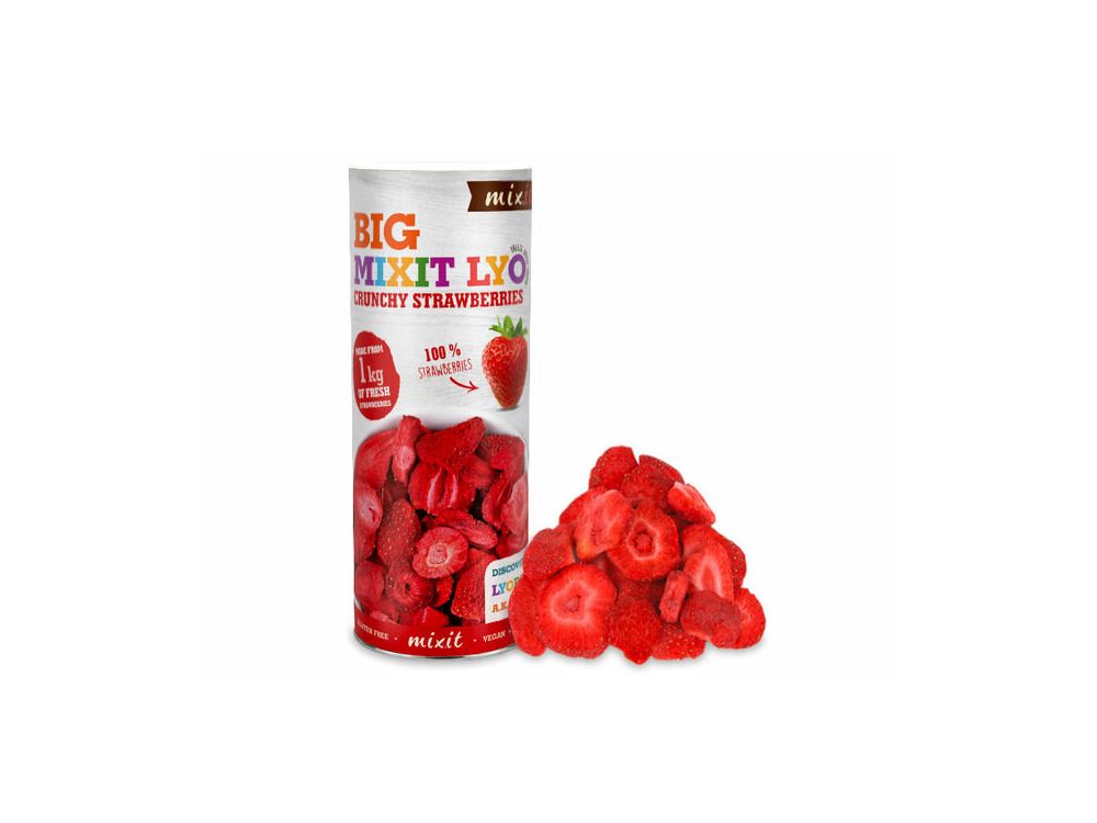 Freeze-dried fruit - Mixit - Crunchy Strawberry, 100 g