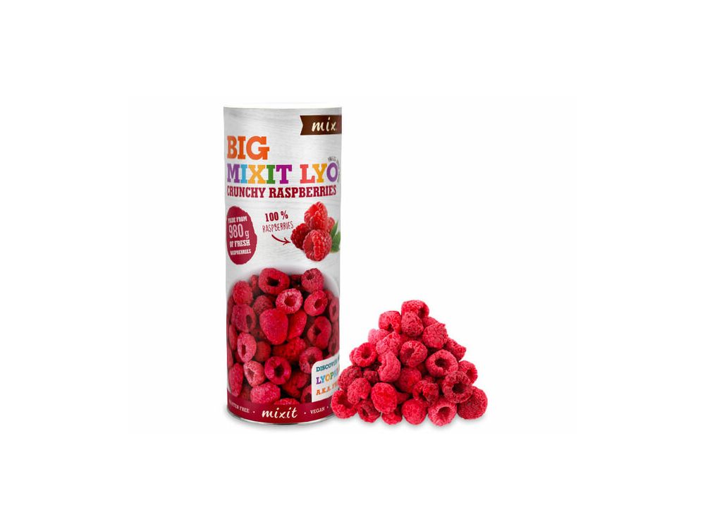 Freeze-dried fruit - Mixit - Crunchy Raspberry, 140 g