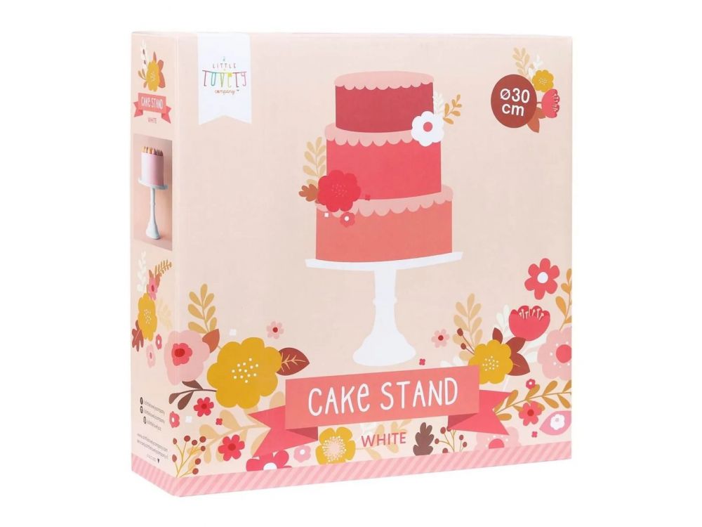 Cake Stand - A Little Lovely Company - white, 30 cm