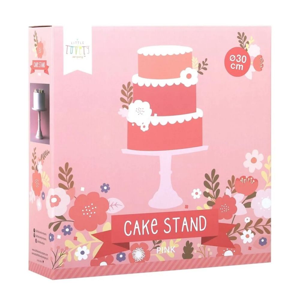 Cake Stand - A Little Lovely Company - pink, 30 cm
