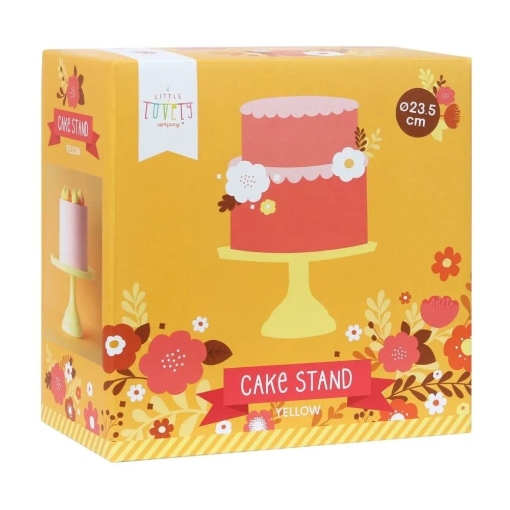 Cake Stand - A Little Lovely Company - yellow, 23.5 cm