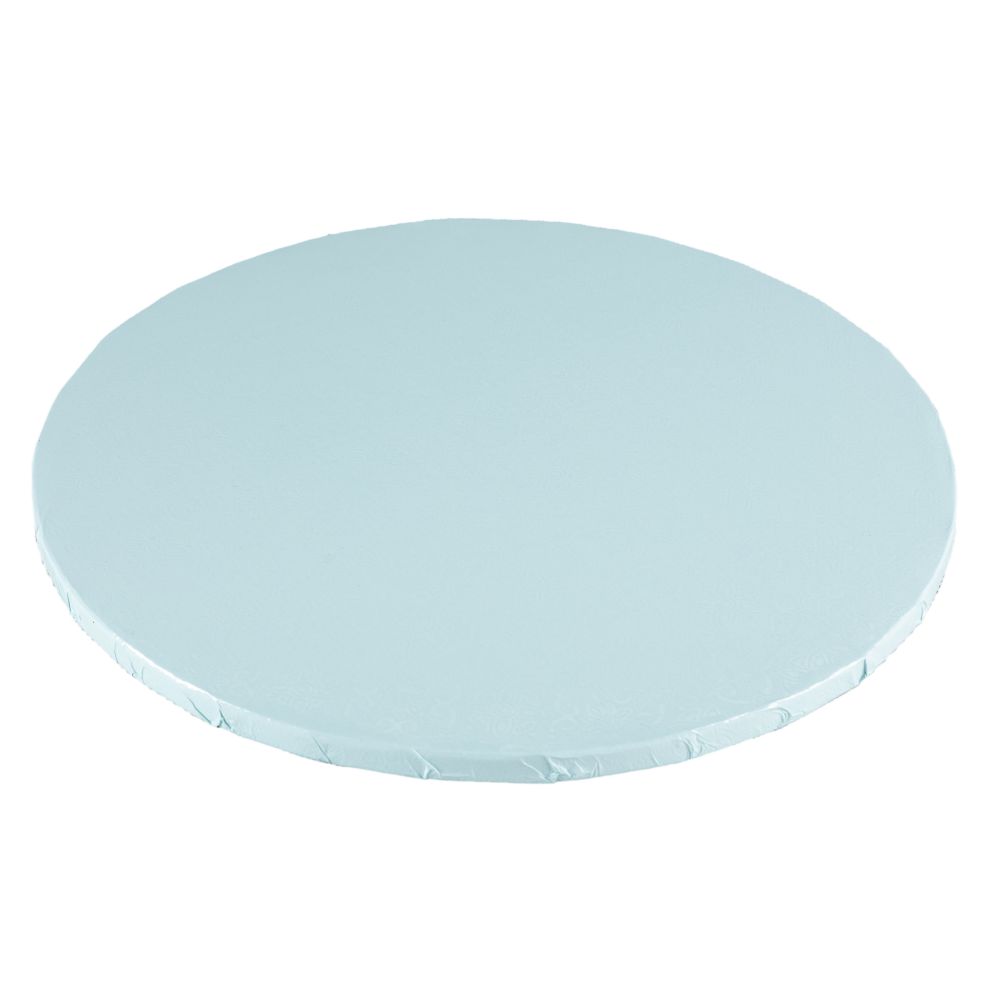 Podkład pod tort okrągły - gruby, błękitny, 25 cm