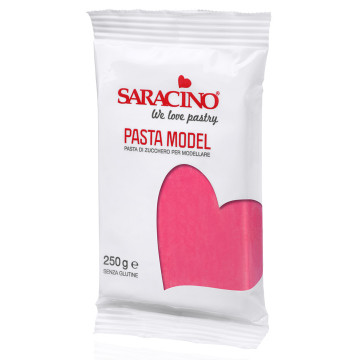 Modelling sugar paste, fondant - Saracino - fuchsia, 250 g