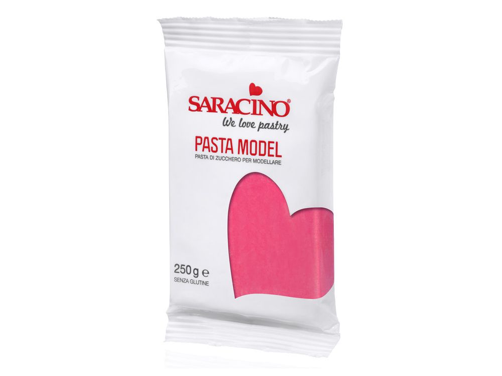 Modelling sugar paste, fondant - Saracino - fuchsia, 250 g