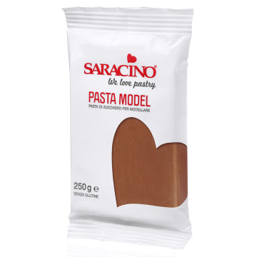 Modelling sugar paste, fondant - Saracino - brown, 250 g