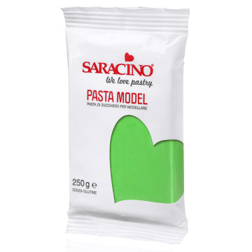 Modelling sugar paste, fondant - Saracino - light green, 250 g
