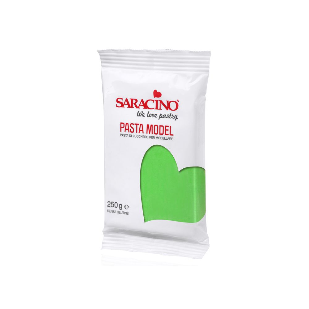 Modelling sugar paste, fondant - Saracino - light green, 250 g