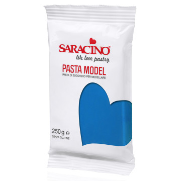 Masa cukrowa do modelowania figurek - Saracino - niebieska, 250 g