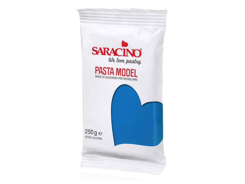 Modelling sugar paste, fondant - Saracino - blue, 250 g