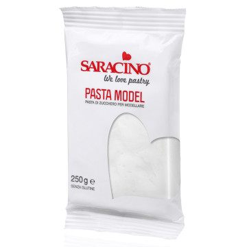Modelling sugar paste, fondant - Saracino - white, 250 g