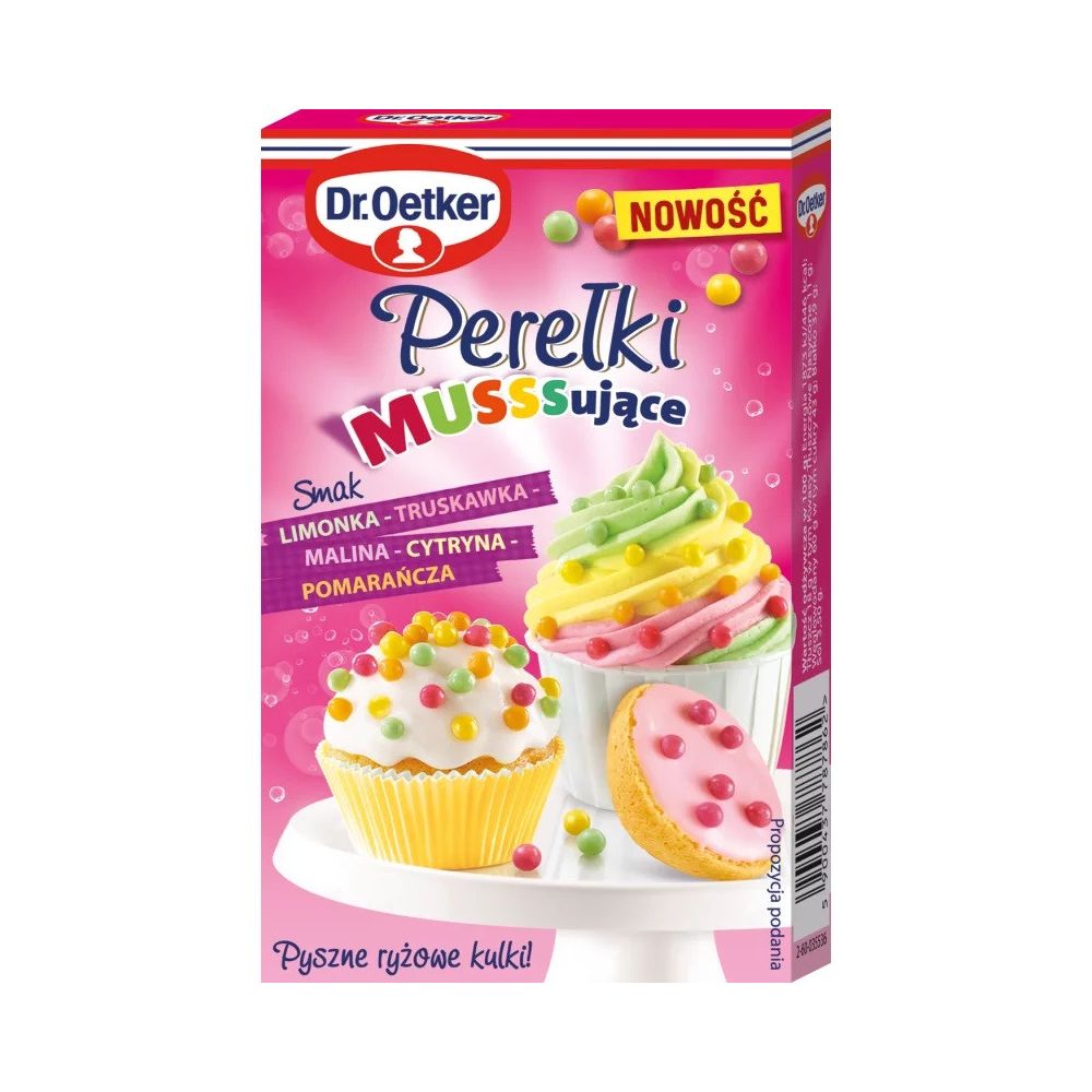 Rice sprinkles - Dr. Oetker - Musssizing Pearls, mix, 30 g