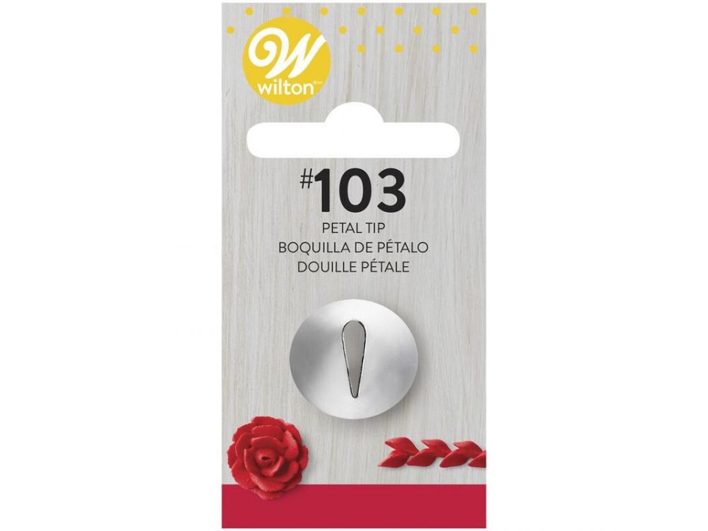Decorating tip - Wilton - petal, no. 103