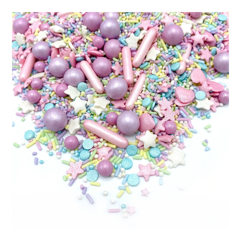 Sugar sprinkles - Happy Sprinkles - Pastel Vibes, mix, 90 g
