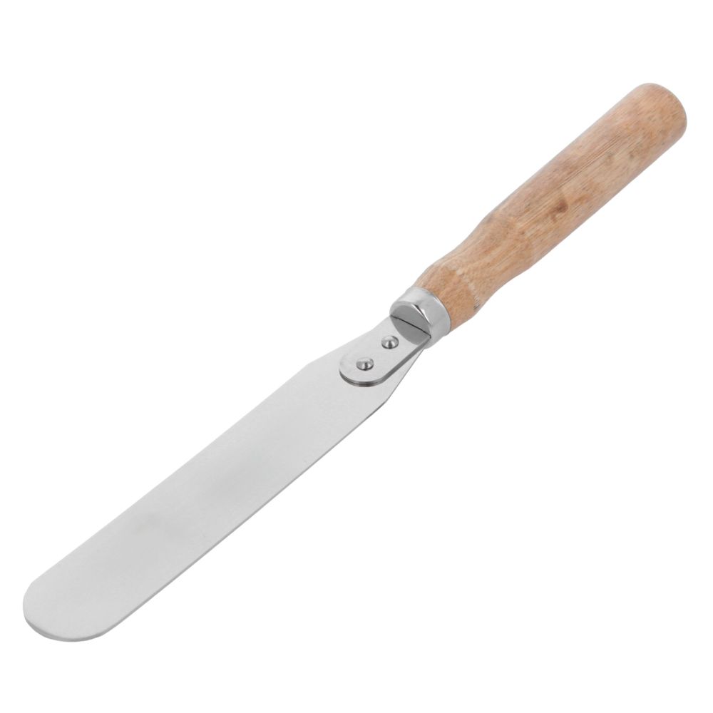 Confectionery spatula for cakes - wooden handle, 23 cm