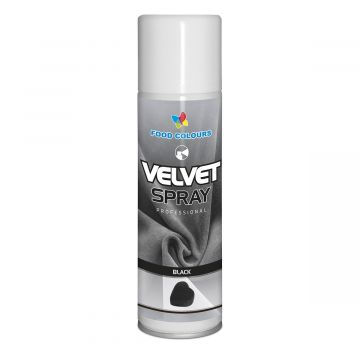 Zamsz w sprayu Velvet Spray - Food Colours - czarny, 250 ml
