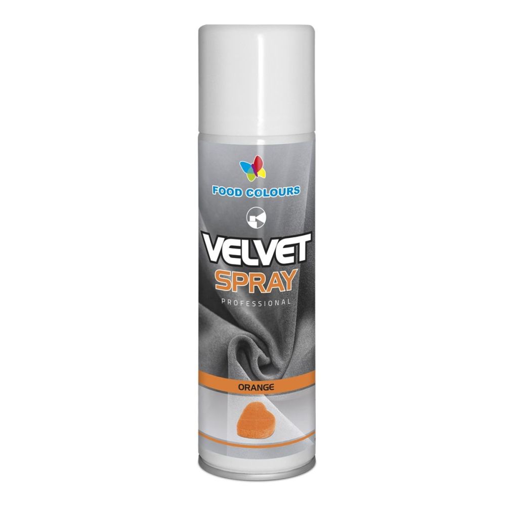 Velvet Spray - Food Colours - orange, 250 ml