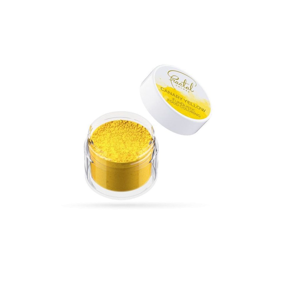 Barwnik spożywczy w proszku - Fractal Colors - Canary Yellow, 2,5 g