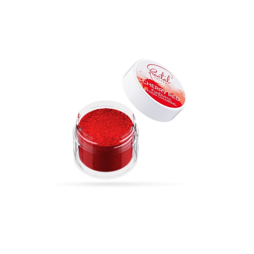 Barwnik spożywczy w proszku - Fractal Colors - Cherry Red, 2,5 g