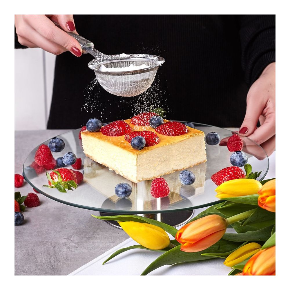 Glass cake stand - Tadar - round, 30 cm