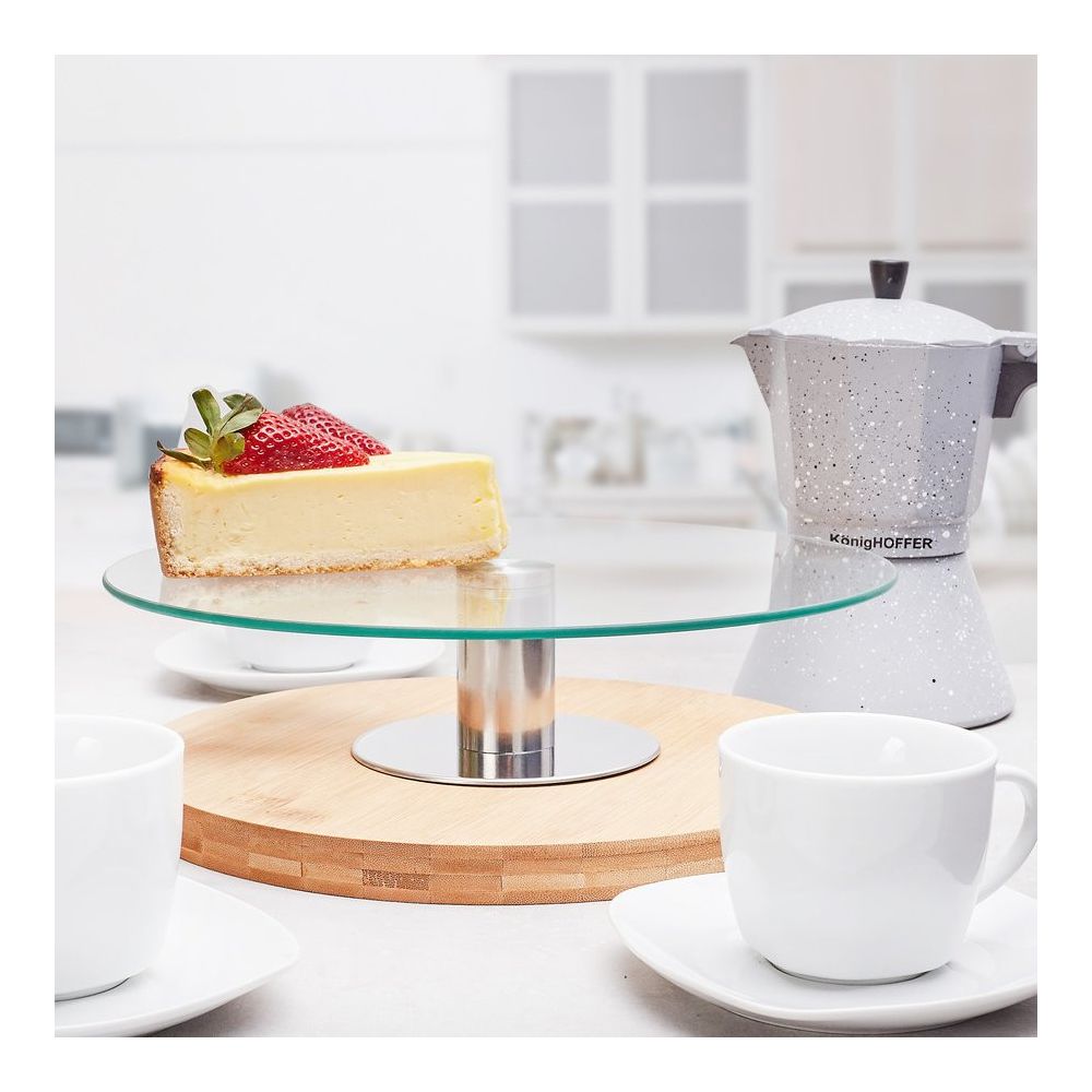 Glass cake stand - Tadar - round, 30 cm