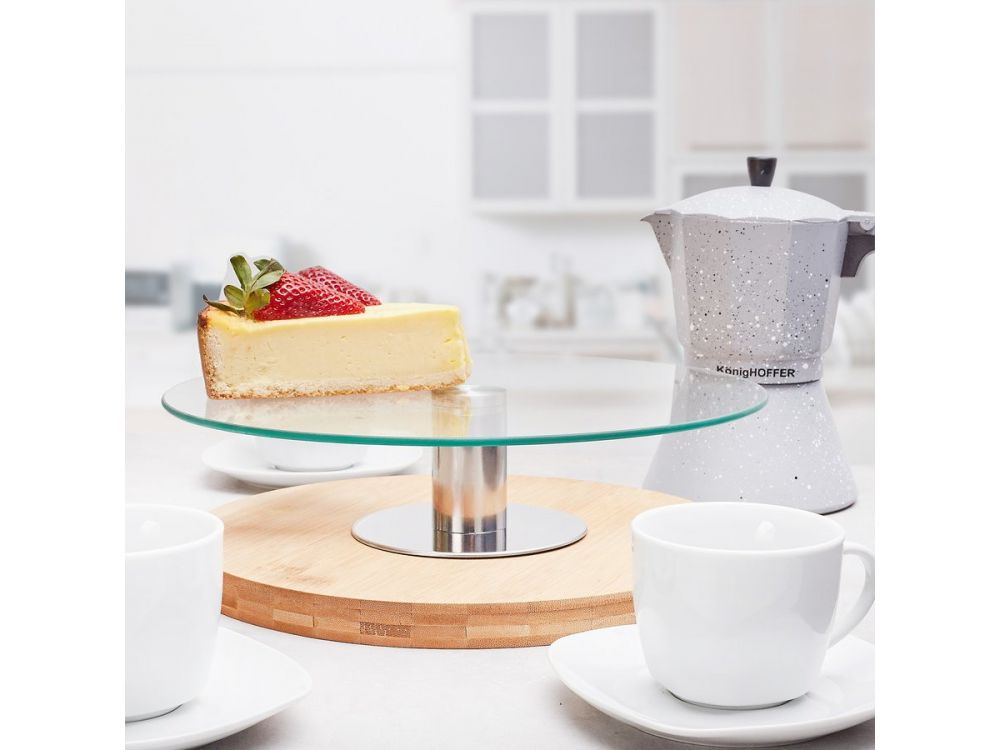 Glass cake stand - Tadar - round, 30 cm
