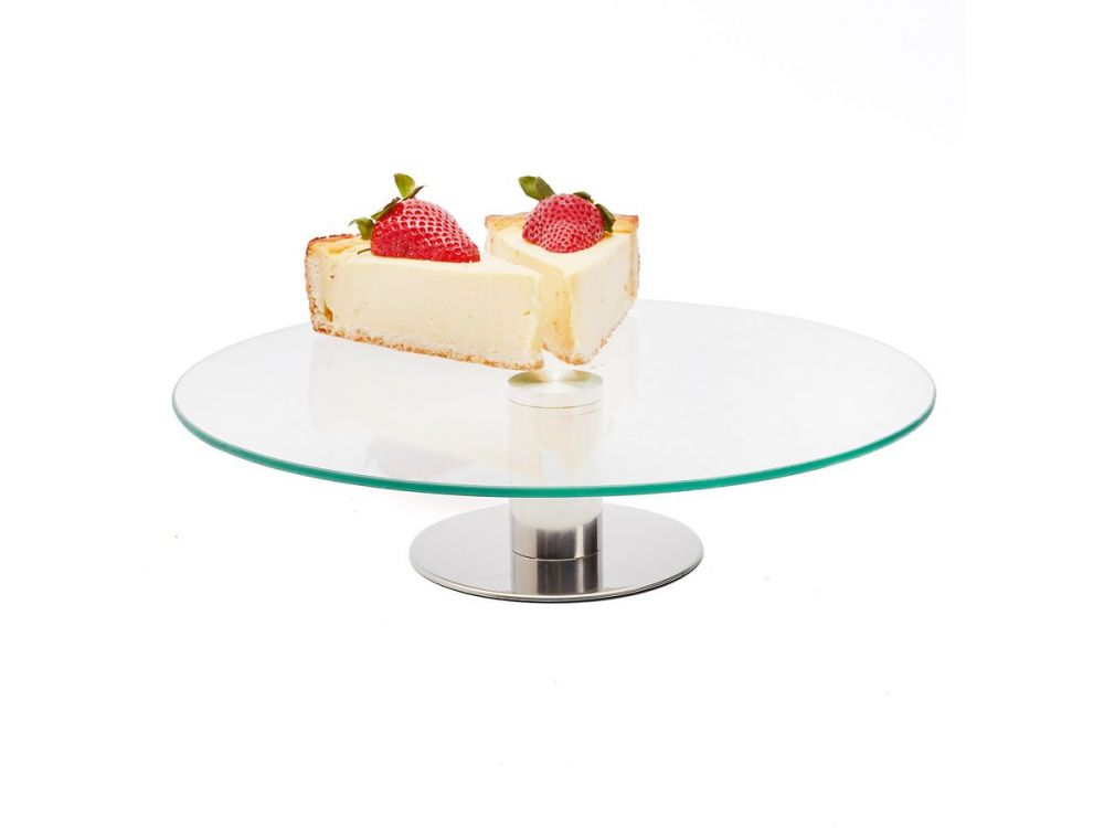 Glass cake stand - Tadar - round, 30 cm