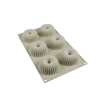 Silicone mold for monoportions - SilikoMart - Mini Raggio, 6 pcs.
