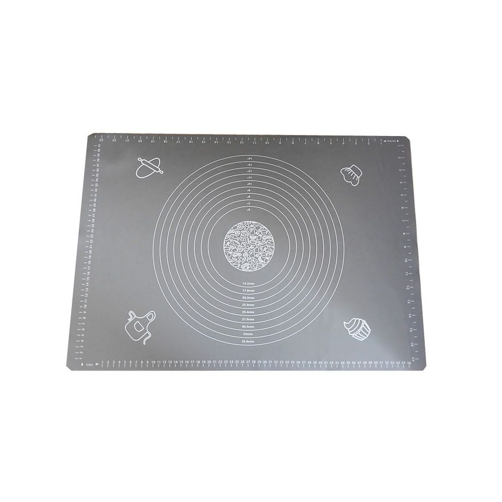 Silicone table - gray, 65 x 45 cm