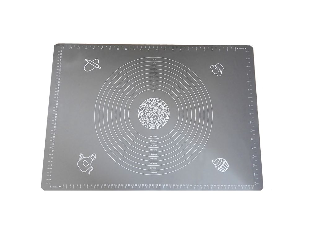 Silicone table - gray, 65 x 45 cm