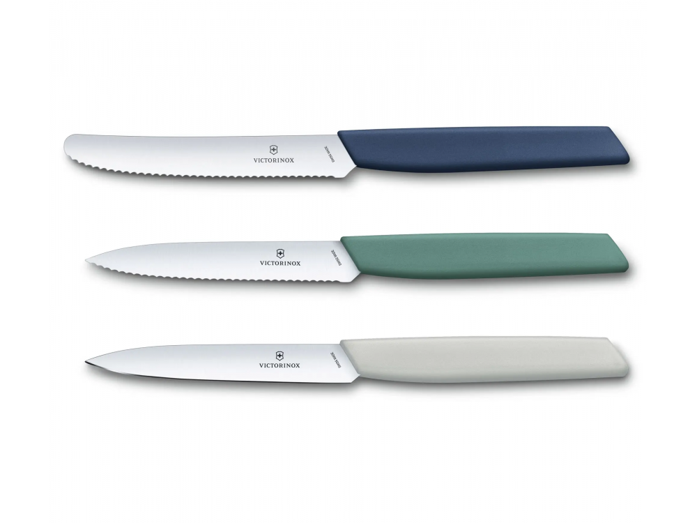 Zestaw noży Swiss Modern - Victorinox - mix kolorów, 3 szt.