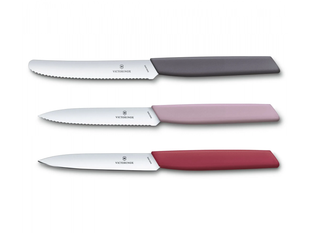 Zestaw noży Swiss Modern - Victorinox - mix kolorów, 3 szt.