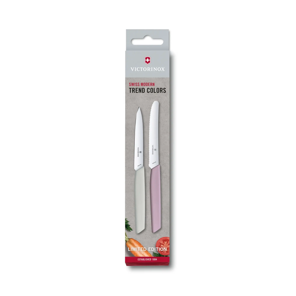 Knife Set Swiss Modern - Victorinox - mix of colors, 2 pcs.