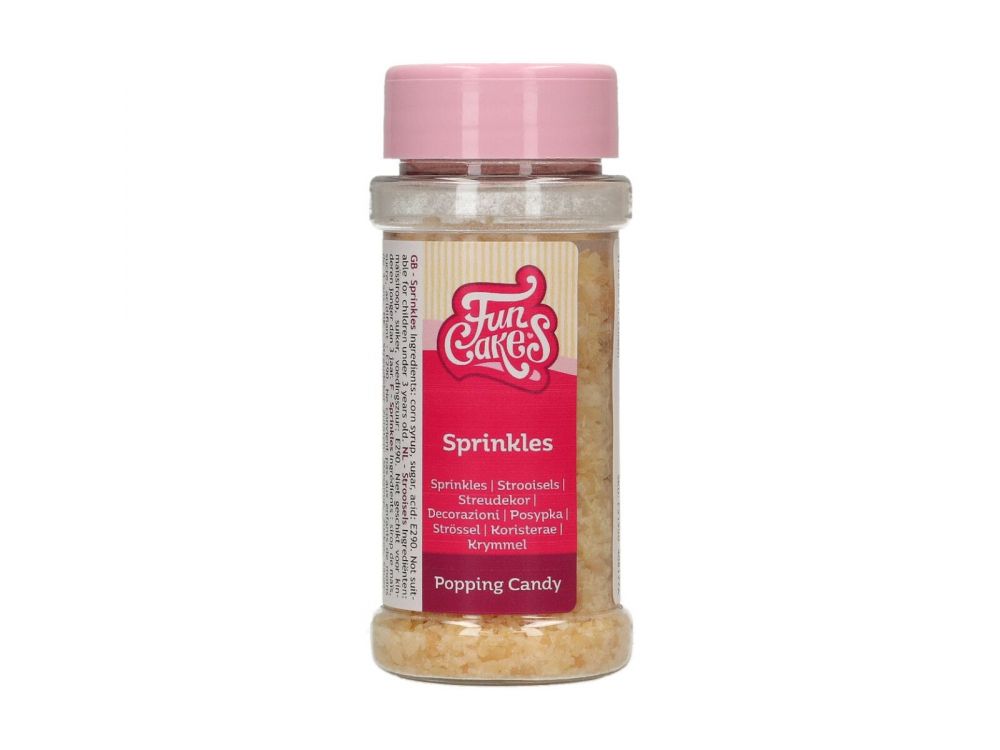 Sugar sprinkles, popping - FunCakes - crystals, 70 g
