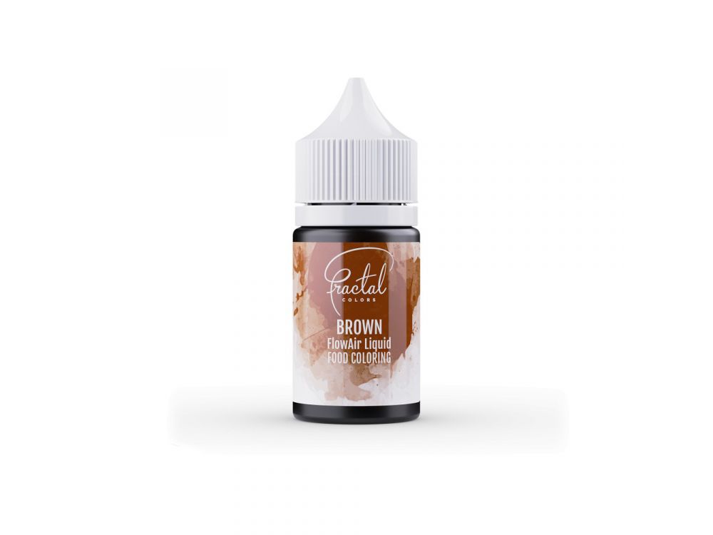 Barwnik w płynie FlowAir do aerografu - Fractal Colors - Brown, 30 ml