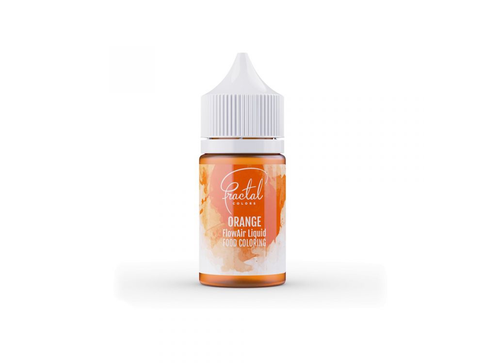 Barwnik w płynie FlowAir do aerografu - Fractal Colors - Orange, 30 ml