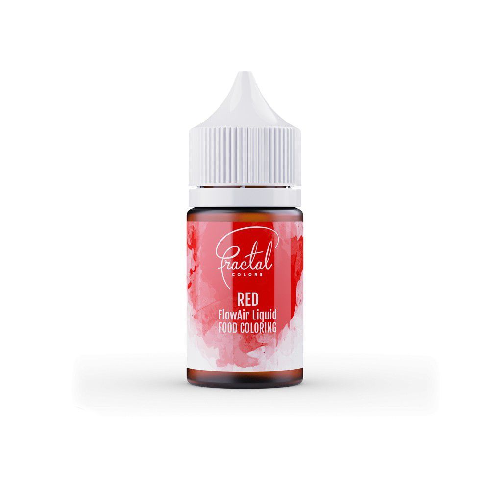 Liquid dye for airbrush, FlowAir - Fractal Colors - Red, 30 ml