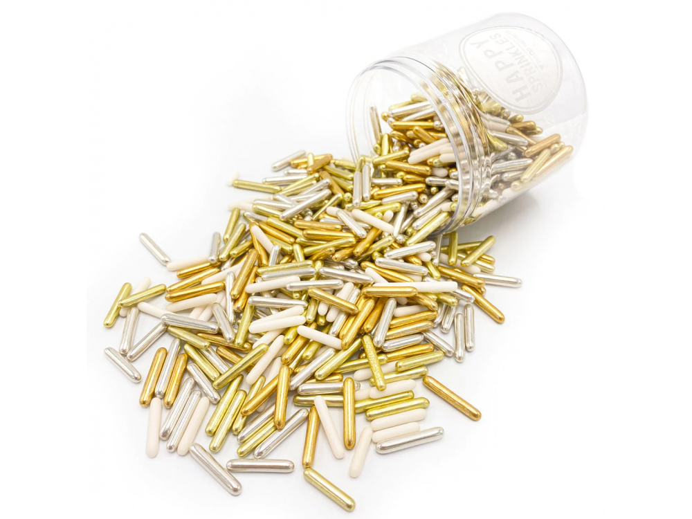 Sugar sprinkles - Happy Sprinkles - Golden Hour, mix, 90 g