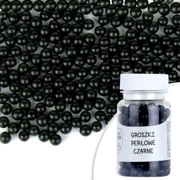 Sugar sprinkles - Black Pearl Dots, 50 g