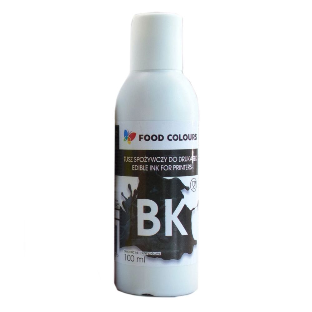 Edible ink for printers - Food Colours - black, 100 ml