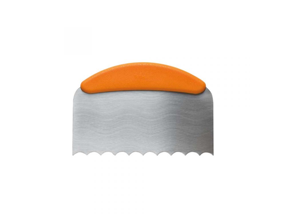 Cake smoothing spatula - Decora - wavy, 22.5 cm