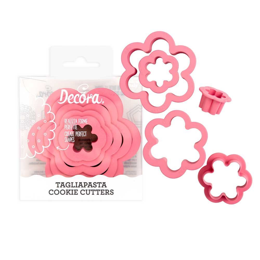 Molds, cookie cutters - Decora - classic flowers, 6 pcs.