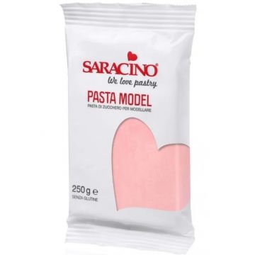 Modelling sugar paste, fondant - Saracino - pink, 250 g
