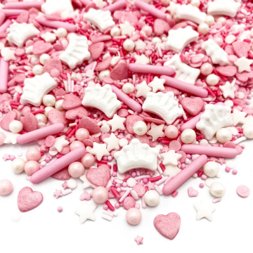 Sugar sprinkles - Happy Sprinkles - Sweet Little Princess, mix, 90 g